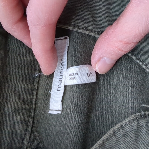 Women's army green jacket - Picture 3 of 5